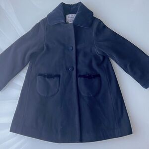 Florence Eiseman girls’ Dark Blue dress coat. Size 4